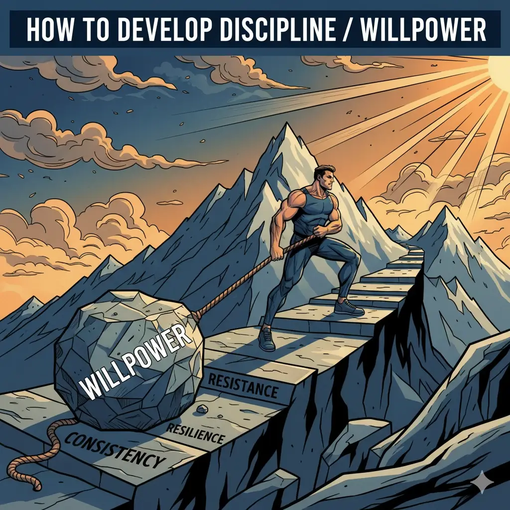 How to Develop discipline and willpower